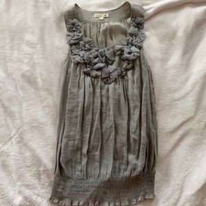 Gray thick strap spaghetti top